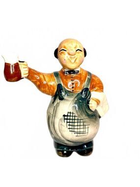 Vintage Shafford Pottery Ceramic Bartender Decanter with Stopper – Japan, 1960s